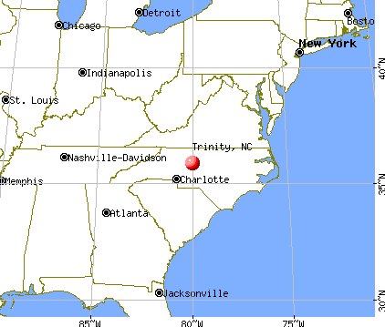 Trinity, North Carolina map