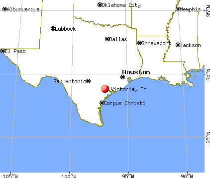 Victoria, Texas map