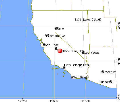 Woodlake, California map