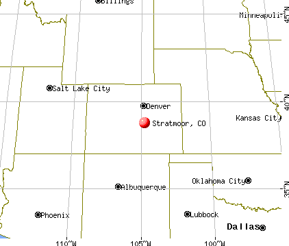 Stratmoor, Colorado map