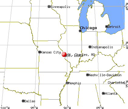 St. Charles, Missouri map