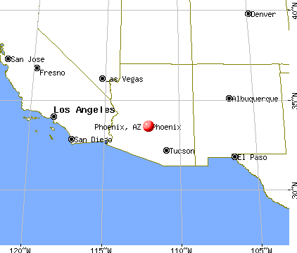 Phoenix, Arizona map