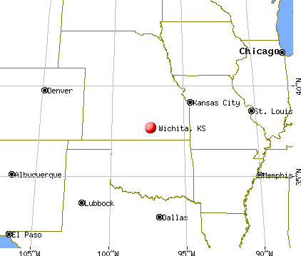 Wichita, Kansas map