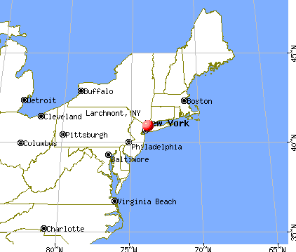 Larchmont, New York map