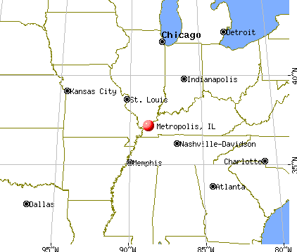 Metropolis, Illinois map