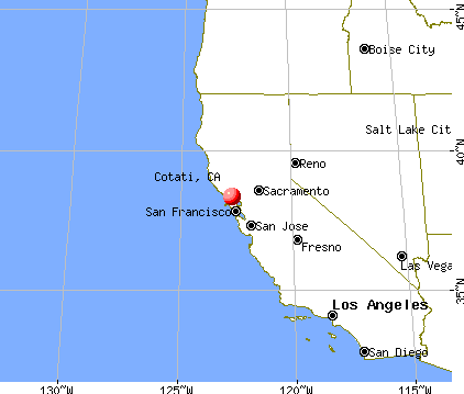 Cotati, California map
