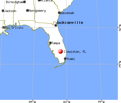 Clewiston, Florida map