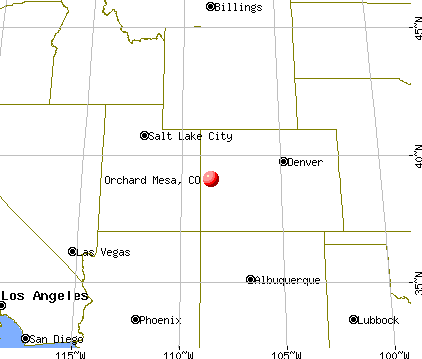 Orchard Mesa, Colorado map