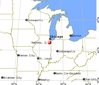 Manteno, Illinois map