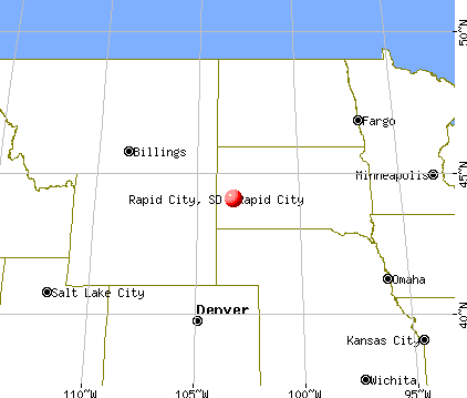 Rapid City, South Dakota map