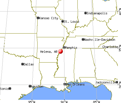 Helena, Arkansas map