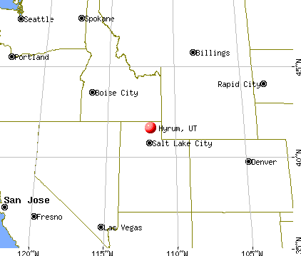 Hyrum, Utah map