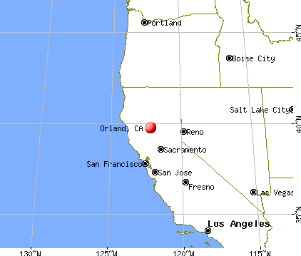 Orland, California map