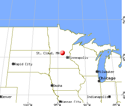 St. Cloud, Minnesota map