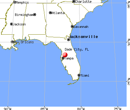 Dade City, Florida map