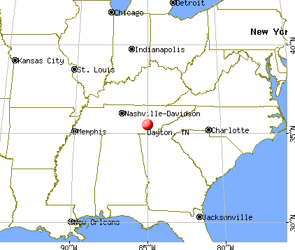 Dayton, Tennessee map