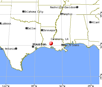 Carencro, Louisiana map
