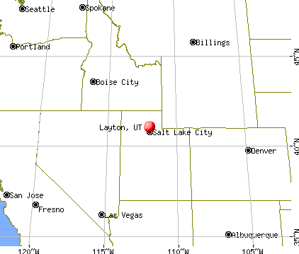 Layton, Utah map