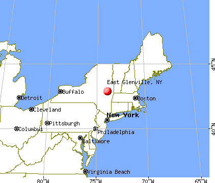 East Glenville, New York map
