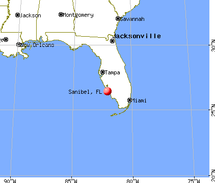 Sanibel, Florida map