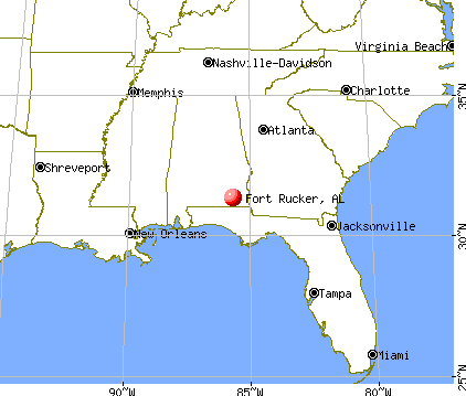 Fort Rucker, Alabama map