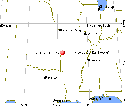 Fayetteville, Arkansas map