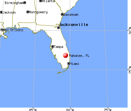 Pahokee, Florida map
