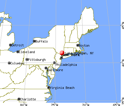 Lake Mohegan, New York map