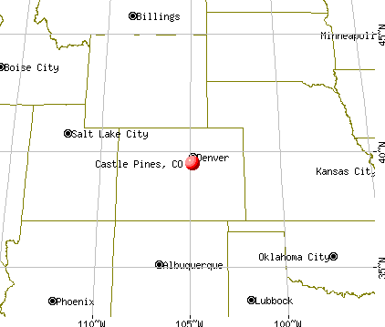 Castle Pines, Colorado map