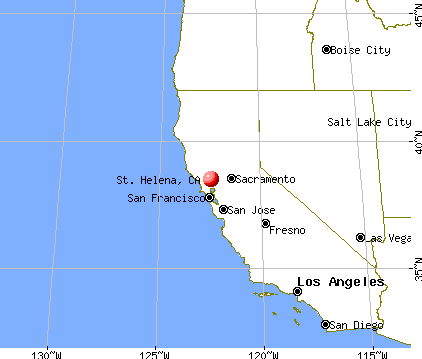 St. Helena, California map