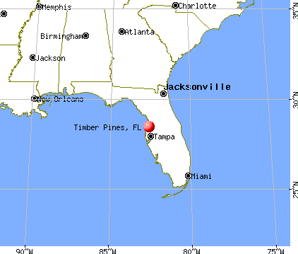 Timber Pines, Florida map