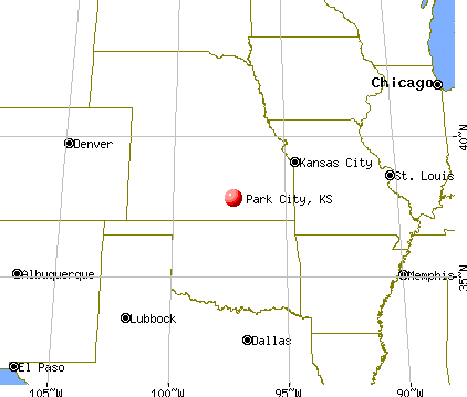 Park, Kansas map