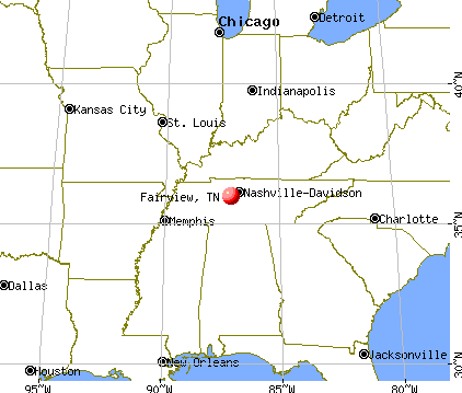 Fairview, Tennessee map