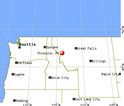 Missoula, Montana map