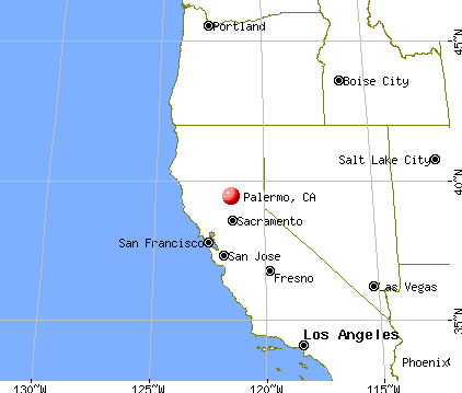 Palermo, California map