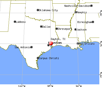 Dayton, Texas map