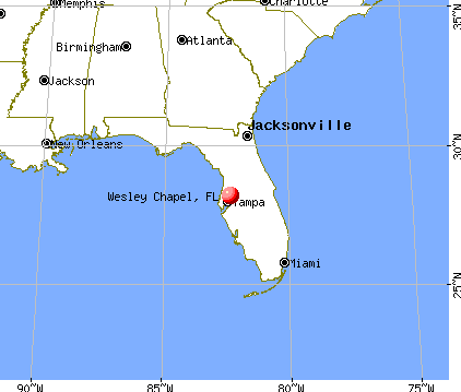 Wesley Chapel, Florida map