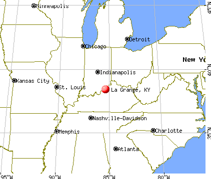 La Grange, Kentucky map