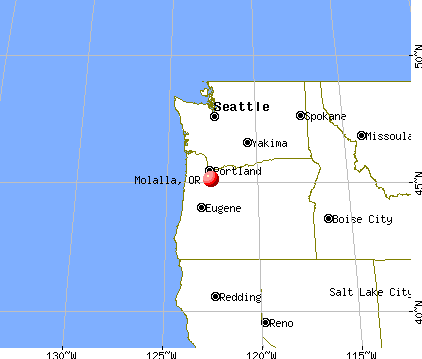 Molalla, Oregon map