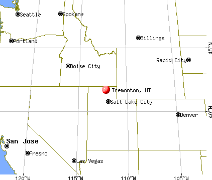 Tremonton, Utah map