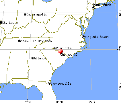 Cheraw, South Carolina map