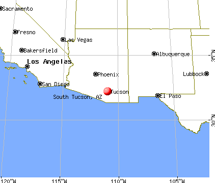 South Tucson, Arizona map