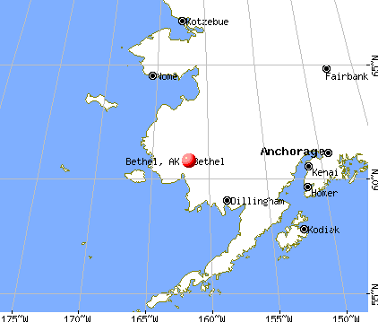 Bethel, Alaska map