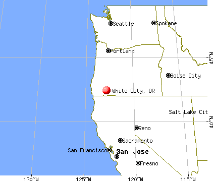 White City, Oregon map