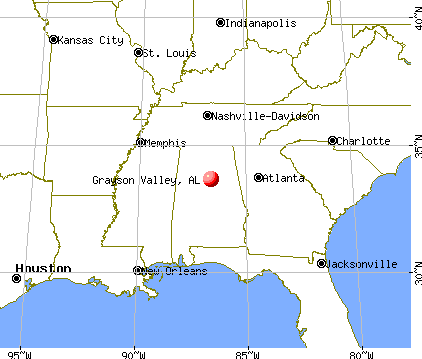 Grayson Valley, Alabama map