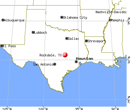 Rockdale, Texas map