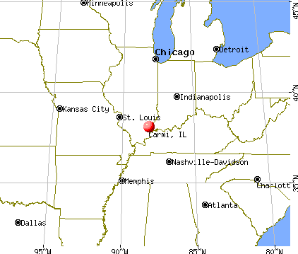 Carmi, Illinois map