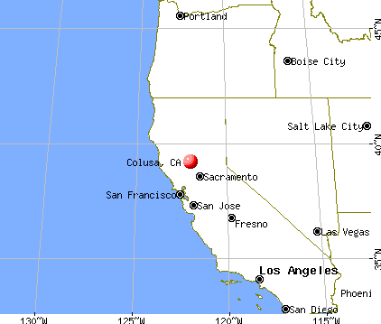 Colusa, California map