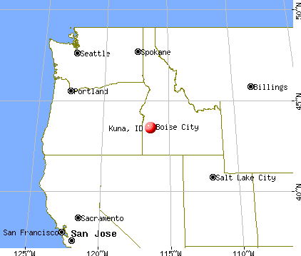 Kuna, Idaho map