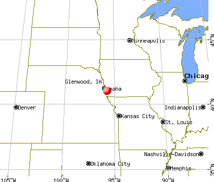 Glenwood, Iowa map